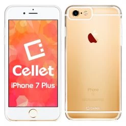 Cellet Full Catalog CCIPH7PWT - IPhone 7/ 8 Plus Slim Hard Cover Protection Case - Clear/ White