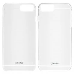 Cellet Full Catalog CCIPH7PWT - IPhone 7/ 8 Plus Slim Hard Cover Protection Case - Clear/ White