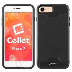 Full Catalog CCIPH71BK - Cellet Discovery Series 2-Layer Case With Built-In Card Slot For Apple IPhone SE 2020 / 8 / 7 - Black