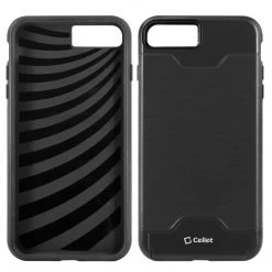 Cellet CCIPH7P1BK - IPhone 7/ 8 Plus 2-Layer Case With Built-In Card Slot - Black Full Catalog