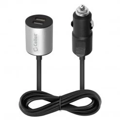 PBACK2BK - Cellet Universal 3.1A Dual USB Port Car Charger With Extended 1.5m Cable For IPhone, Samsung, IPad And More Full Catalog