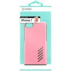 Cellet Full Catalog CCIPH75PK - IPhone SE 2020 / 8 / 7 Dual Layer Anti-Slip Aviator Series Heavy Duty Phone Case - Pink/ Gray