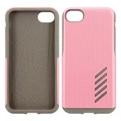 Cellet Full Catalog CCIPH75PK - IPhone SE 2020 / 8 / 7 Dual Layer Anti-Slip Aviator Series Heavy Duty Phone Case - Pink/ Gray