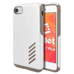 Cellet CCIPH7P5WT - IPhone 7/ 8 Plus Dual Layer Anti-Slip Aviator Series Heavy Duty Phone Case - White/ Gray Full Catalog