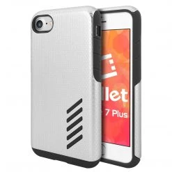 Full Catalog CCIPH7P5SL - Cellet Dual Layer Anti-Slip Aviator Series Case For Apple IPhone 8/7 Plus - Chrome/Black