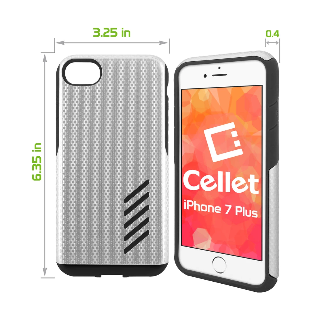 Full Catalog CCIPH7P5SL - Cellet Dual Layer Anti-Slip Aviator Series Case For Apple IPhone 8/7 Plus - Chrome/Black 6 Full Catalog CCIPH7P5SL - Cellet Dual Layer Anti-Slip Aviator Series Case For Apple IPhone 8/7 Plus - Chrome/Black