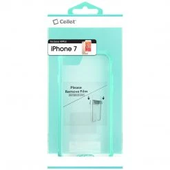 Cellet Full Catalog CCIPH76GR - IPhone SE 2020 / 8 / 7 Heavy Duty HD Clear Ultra Slim Hybrid Phone Case - Green/Clear
