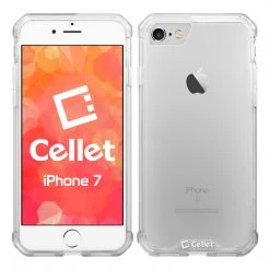 Cellet CCIPH76CL - IPhone SE 2020 / 8 / 7 Heavy Duty HD Clear Ultra Slim Hybrid Phone Case - Clear