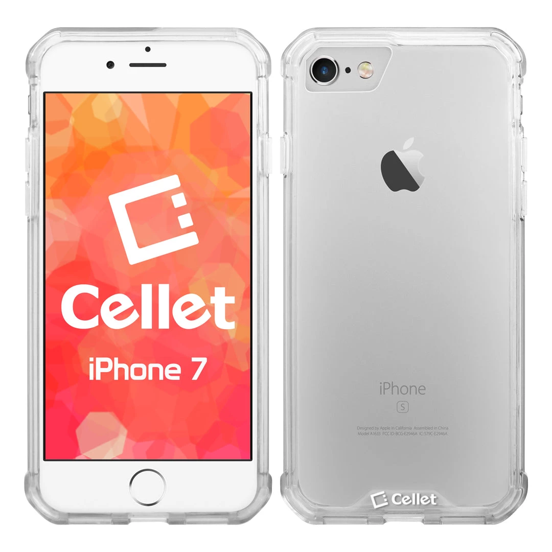 Cellet CCIPH76CL - IPhone SE 2020 / 8 / 7 Heavy Duty HD Clear Ultra Slim Hybrid Phone Case - Clear 1 Cellet CCIPH76CL - IPhone SE 2020 / 8 / 7 Heavy Duty HD Clear Ultra Slim Hybrid Phone Case - Clear