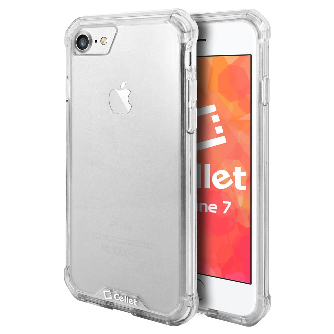 Cellet CCIPH76CL - IPhone SE 2020 / 8 / 7 Heavy Duty HD Clear Ultra Slim Hybrid Phone Case - Clear 2 Cellet CCIPH76CL - IPhone SE 2020 / 8 / 7 Heavy Duty HD Clear Ultra Slim Hybrid Phone Case - Clear