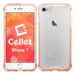 Cellet Full Catalog CCIPH76PK - IPhone SE 2020 / 8 / 7 Heavy Duty HD Clear Ultra Slim Hybrid Phone Case - Clear/ Pink