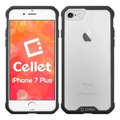 Cellet Full Catalog CCIPH7P6BK - IPhone 7/ 8 Plus Heavy Duty HD Clear Ultra Slim Hybrid Phone Case - Black/Clear 7 Cellet Full Catalog CCIPH7P6BK - IPhone 7/ 8 Plus Heavy Duty HD Clear Ultra Slim Hybrid Phone Case - Black/Clear