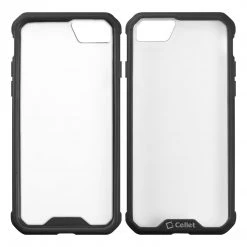Cellet Full Catalog CCIPH7P6BK - IPhone 7/ 8 Plus Heavy Duty HD Clear Ultra Slim Hybrid Phone Case - Black/Clear