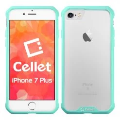 Cellet Full Catalog CCIPH7P6GR - IPhone 7/ 8 Plus Heavy Duty HD Clear Ultra Slim Hybrid Phone Case - Green/Clear 7 Cellet Full Catalog CCIPH7P6GR - IPhone 7/ 8 Plus Heavy Duty HD Clear Ultra Slim Hybrid Phone Case - Green/Clear