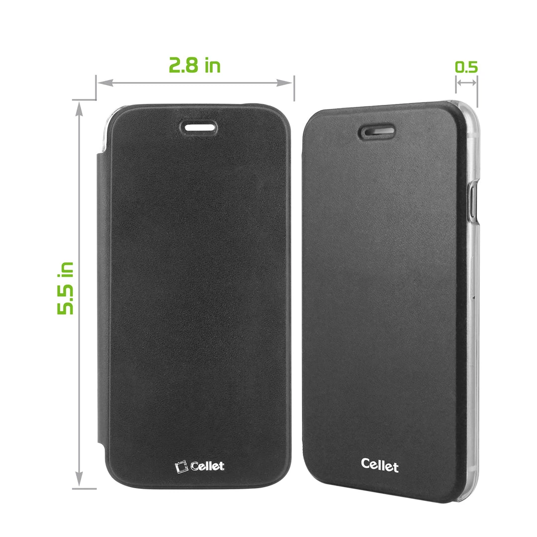 CCIPH74BK - IPhone SE 2020 / 8 / 7 Folio Case, Cellet Folio Case With Credit Card Slot For IPhone 8/7 9 CCIPH74BK - IPhone SE 2020 / 8 / 7 Folio Case, Cellet Folio Case With Credit Card Slot For IPhone 8/7