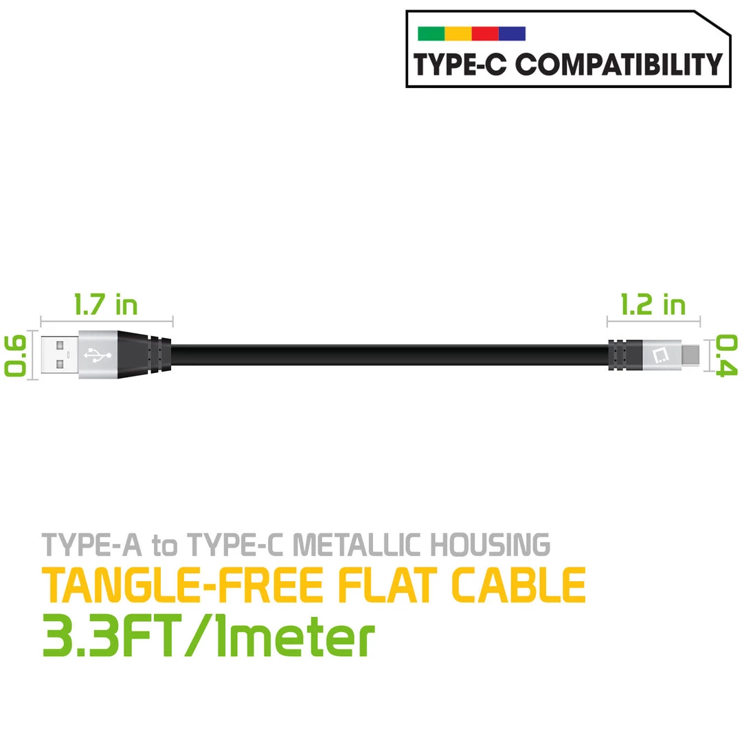 Cellet DCA33BK - USB-A To USB-C Cable, CyonGear Tangle-Free Standard 3.2ft (1m) USB-A To USB-C Charging Sync Cable For Google Pixel XL, LG G5, Nexus 5x/6P, LG V20, Motorola Moto Z/Z Force, HTC 10 And More 6 Cellet DCA33BK - USB-A To USB-C Cable, CyonGear Tangle-Free Standard 3.2ft (1m) USB-A To USB-C Charging Sync Cable For Google Pixel XL, LG G5, Nexus 5x/6P, LG V20, Motorola Moto Z/Z Force, HTC 10 And More