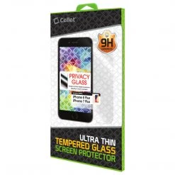 Full Catalog SYIPH7P - Privacy Tempered Glass Screen Protector For Apple IPhone 8Plus And IPhone 7Plus (0.8mm) By Cellet