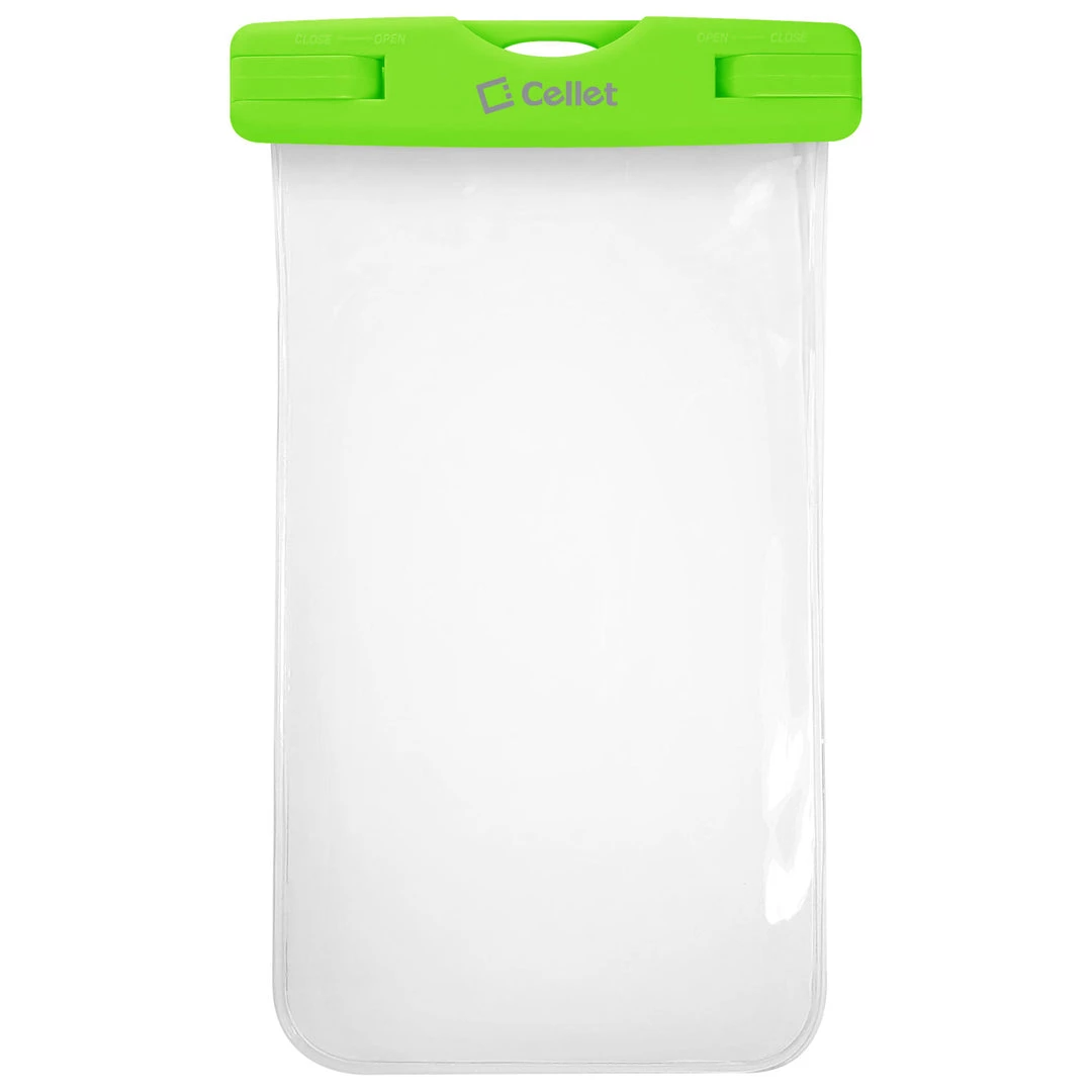 WATER1GR - Cellet Universal IPX8 Waterproof Case For Apple IPhone 7 Plus, 6s Plus, Samsung Galaxy S7 Edge, Large Smartphones, Digital Cameras, MP3 Players And More - Green Full Catalog 2 WATER1GR - Cellet Universal IPX8 Waterproof Case For Apple IPhone 7 Plus, 6s Plus, Samsung Galaxy S7 Edge, Large Smartphones, Digital Cameras, MP3 Players And More - Green Full Catalog