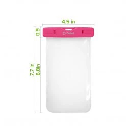 Cellet Wholesale Full Catalog WATER1PK - Cellet Universal IPX8 Waterproof Case For Apple IPhone 7 Plus, 6s Plus, Samsung Galaxy S7 Edge, Large Smartphones, Digital Cameras, MP3 Players And More - Pink