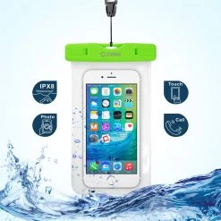 WATER1OR - Cellet Universal IPX8 Waterproof Case For Apple IPhone 7 Plus, 6s Plus, Samsung Galaxy S7 Edge, Large Smartphones, Digital Cameras, MP3 Players And More - Orange