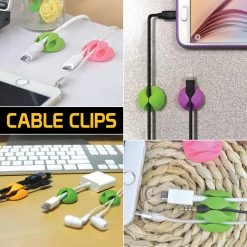 Cellet AC943 - Multi-Purpose Self Adhesive Cable Management Clip Organizer - 4 Pack Full Catalog