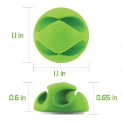 Cellet AC929 - Cable Clips, Multi-Purpose Self Adhesive Cable Organizer- For Desk Management - 6 Piece Multi-color Set- By Cyongear