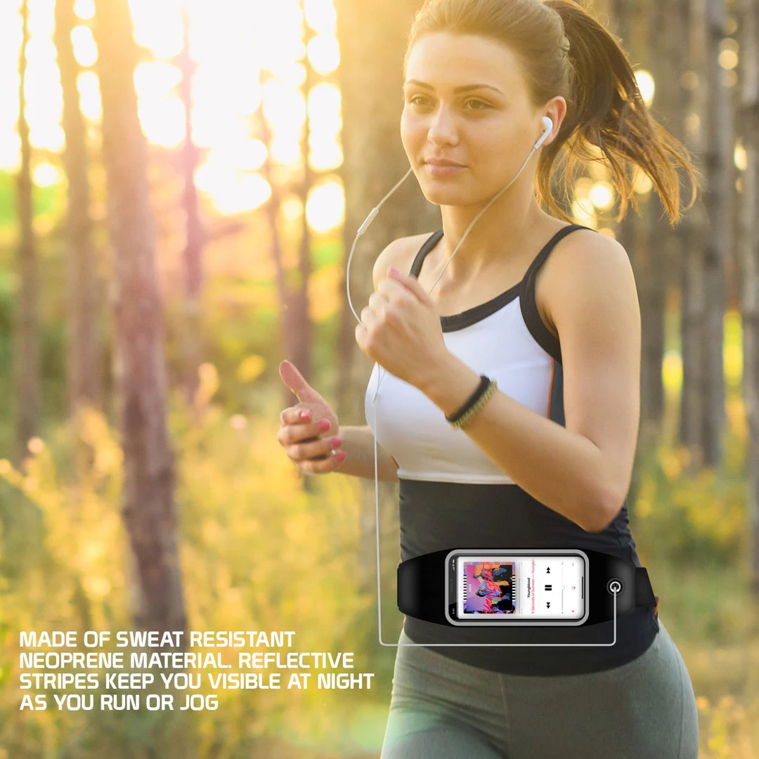 Cellet ACWAIST1 - Sweat Resistant Fitness Exercise Storage Belt With Smartphone Clear Window Fanny Pack Full Catalog 3 Cellet ACWAIST1 - Sweat Resistant Fitness Exercise Storage Belt With Smartphone Clear Window Fanny Pack Full Catalog