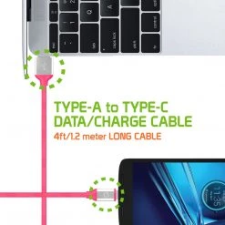 Full Catalog DCA4PK - Flexible / Soft / Tangle-Free Type A To Type C Data Cable - Pink - By Cellet 9 Full Catalog DCA4PK - Flexible / Soft / Tangle-Free Type A To Type C Data Cable - Pink - By Cellet