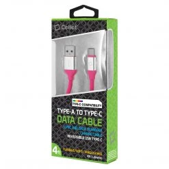 Full Catalog DCA4PK - Flexible / Soft / Tangle-Free Type A To Type C Data Cable - Pink - By Cellet 11 Full Catalog DCA4PK - Flexible / Soft / Tangle-Free Type A To Type C Data Cable - Pink - By Cellet