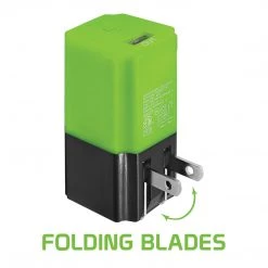 GoCellet BA2600GR - Combo Wall/Home Folding Blades Charger & Power Bank (2600 MAh)- Portable Charger -Green Full Catalog