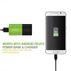 GoCellet BA2600GR - Combo Wall/Home Folding Blades Charger & Power Bank (2600 MAh)- Portable Charger -Green Full Catalog