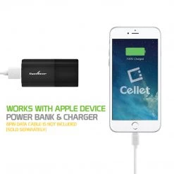GoCellet Full Catalog BA2600BK - Combo Wall/Home Folding Blades Charger & Power Bank (2600 MAh)- Portable Charger -Black