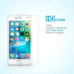 SAIPH7 - Anti-Glare Tempered Glass Screen Protector For IPhone SE 2020, 8, 7, 6 By Cellet Full Catalog