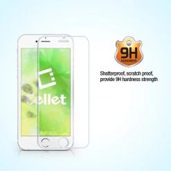 SAIPH7 - Anti-Glare Tempered Glass Screen Protector For IPhone SE 2020, 8, 7, 6 By Cellet Full Catalog