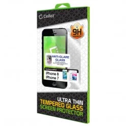 SAIPH7 - Anti-Glare Tempered Glass Screen Protector For IPhone SE 2020, 8, 7, 6 By Cellet Full Catalog