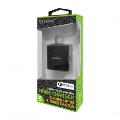 Full Catalog TCQC30BK- Cellet 4x Faster Compact Quick Charge 3.0 Home Charger - Black