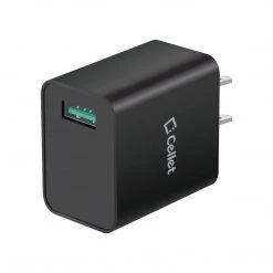 Full Catalog TCQC30BK- Cellet 4x Faster Compact Quick Charge 3.0 Home Charger - Black