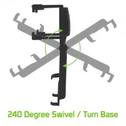 PHMIR - Cellet Rear-view Mirror Mount, Universal Car Rear-view Mirror Mount With 360 Degree Rotating Cradle And Adjustable Brackets Compatible To Apple IPhone XS Max, X/XR/XS, 8/8 Plus, 7/7 Plus And Samsung Galaxy Note 10/10 Plus Full Catalog