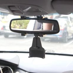 PHMIR - Cellet Rear-view Mirror Mount, Universal Car Rear-view Mirror Mount With 360 Degree Rotating Cradle And Adjustable Brackets Compatible To Apple IPhone XS Max, X/XR/XS, 8/8 Plus, 7/7 Plus And Samsung Galaxy Note 10/10 Plus Full Catalog
