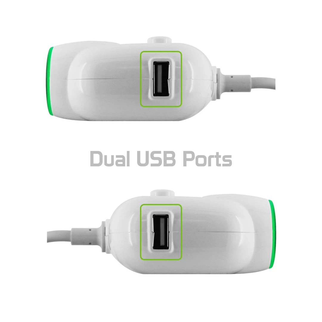 PBACK3WT - Cellet Dual USB Port & 3 Cigarette Port Car Charger For Android & Apple Devices - White Full Catalog 5 PBACK3WT - Cellet Dual USB Port & 3 Cigarette Port Car Charger For Android & Apple Devices - White Full Catalog