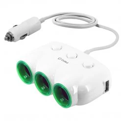 PBACK3WT - Cellet Dual USB Port & 3 Cigarette Port Car Charger For Android & Apple Devices - White Full Catalog 20 PBACK3WT - Cellet Dual USB Port & 3 Cigarette Port Car Charger For Android & Apple Devices - White Full Catalog