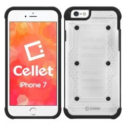 Cellet Full Catalog CCIPH78BK - IPhone SE 2020 / 8 / 7 Heavy Duty Action Series Proguard Case - Black/ Transparent