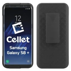 HLSAMS8P - Samsung Galaxy S8 Plus Combo Holster, Holster Shell + Holster + Kickstand Combo Case For Cellet Shell