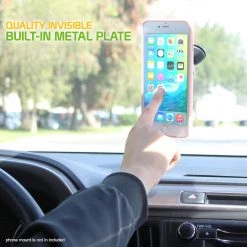 Cellet Full Catalog CCIPH7GY - Apple IPhone SE 2020 / 8 / 7 Matte Metallic Case (Built-in Metal Plate, Works With Magnetic Phone Holder) - Gray