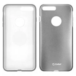 Cellet CCIPH7PGY - Apple IPhone 7/ 8 Plus Matte Metallic Case (Built-in Metal Plate, Works With Magnetic Phone Holder) - Gray Full Catalog