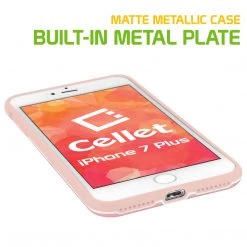 Cellet CCIPH7PRG - Apple IPhone 7/ 8 Plus Matte Metallic Case (Built-in Metal Plate, Works With Magnetic Phone Holder) - Rose Gold 11 Cellet CCIPH7PRG - Apple IPhone 7/ 8 Plus Matte Metallic Case (Built-in Metal Plate, Works With Magnetic Phone Holder) - Rose Gold