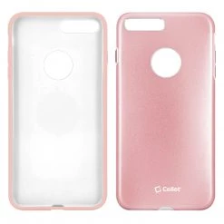 Cellet CCIPH7PRG - Apple IPhone 7/ 8 Plus Matte Metallic Case (Built-in Metal Plate, Works With Magnetic Phone Holder) - Rose Gold