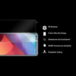 SGLGG6 - LG G6 Tempered Glass Screen Protector, Cellet 0.3mm Premium Tempered Glass Screen Protector For LG G6 (9H Hardness)