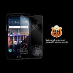 SGLGGSTY3 - LG G Stylo 3 Tempered Glass Screen Protector, Cellet 0.33mm Premium Tempered Glass Screen Protector For LG G Stylo 3 (9H Hardness)