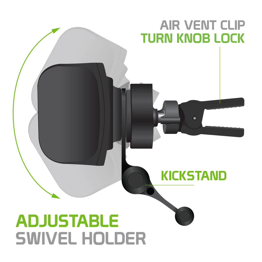 PHVENTE3 - Cellet Premium Air Vent Smartphone Car Mount With Vent Kickstand Support, 360 Degree Rotation & Tightening Knob Compatible To IPhone XS Max, XR, Samsung Galaxy S10, S10 Plus, S10e, Note 9 Full Catalog 6 PHVENTE3 - Cellet Premium Air Vent Smartphone Car Mount With Vent Kickstand Support, 360 Degree Rotation & Tightening Knob Compatible To IPhone XS Max, XR, Samsung Galaxy S10, S10 Plus, S10e, Note 9 Full Catalog